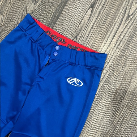 Rawlings Launch Series Fastpitch Softball Pants Pockets Stretch Blue Girls Large - Picture 2 of 6